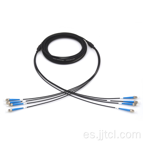 4 fibra de cable de parche blindado